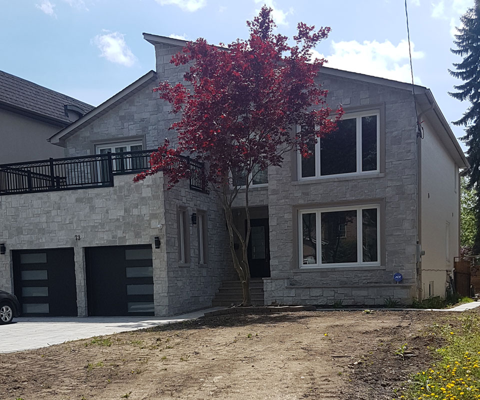 New exterior for a house in North York