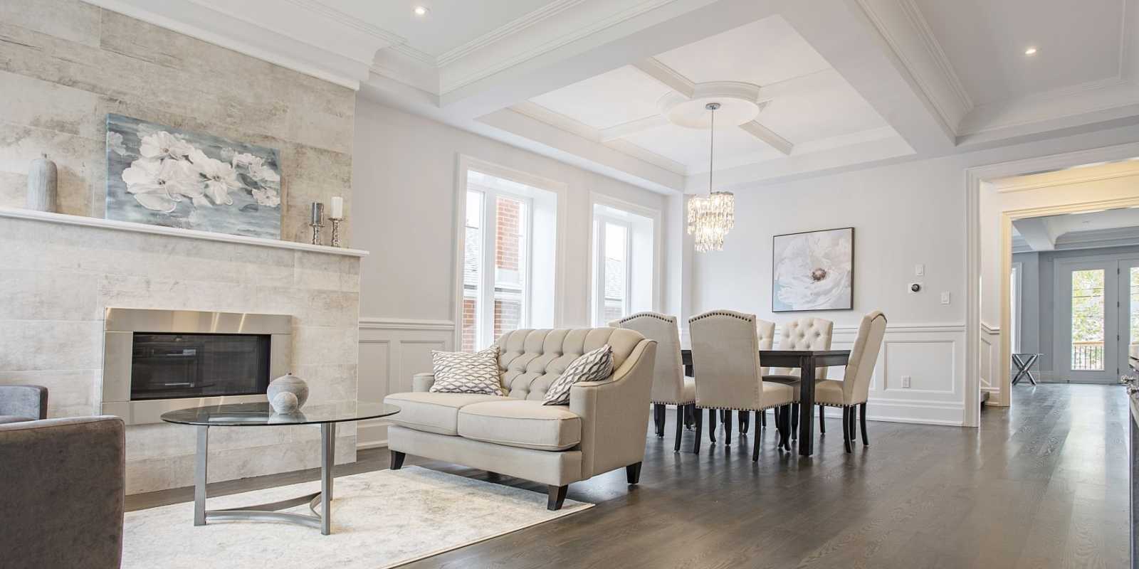 Custom living room from black pearl custom homes