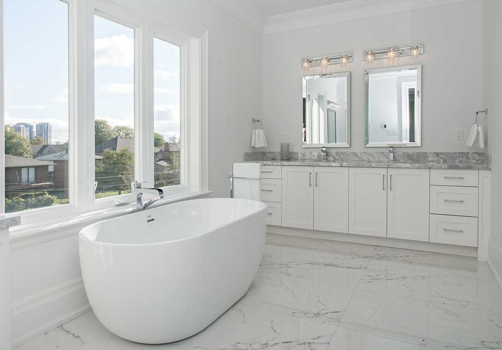 Custom marble bath design